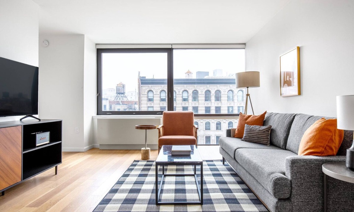 Union Square Apartment | Bright Flatiron 1BR w/Gym, Doorman, near USQ, train, by Blueground
