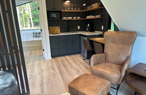 Greenfield Center Cabin | A-Frame Tiny home in the forest