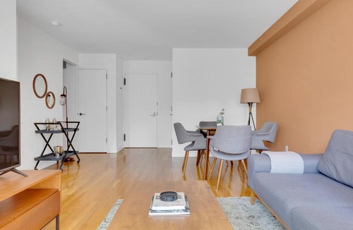 Midtown South Apartment | Chelsea 1BR w Balcony Doorman Gym NYC-158