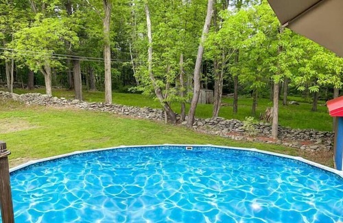 Kerhonkson Cabin | Modern Catskills Oasis w Pool and Bar Hall