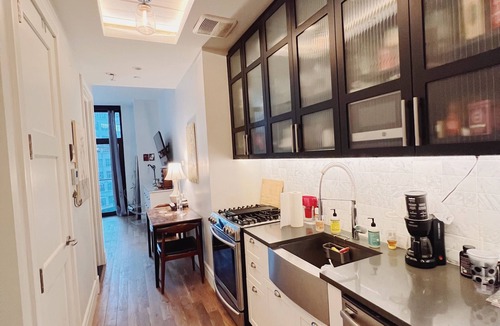 Hunters Point Apartment | Pristine mini loft in luxury building in LIC