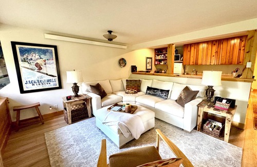 Moose Wilson Road Condo | RASPBERRY MOOSE Tranquil One-Bedroom Corner Unit in The Aspens with Wildlife!