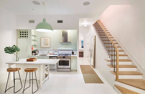 Bedford-Stuyvesant House | Solar Powered Brownstone w/treetop terrace