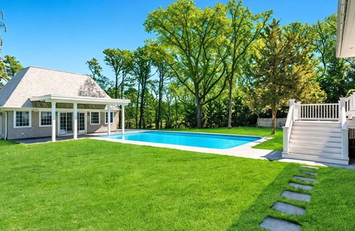 Hampton Bays House | Upscale Hampton Bays Home, Private Heated Pool, Great for Families and Friends