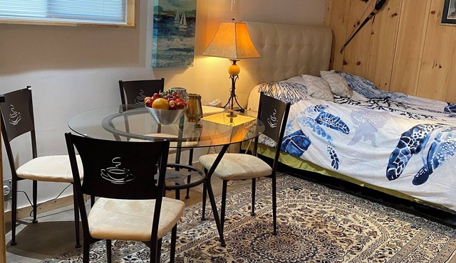 Huron Lakefront Romantic Cottage/pet friendly/Outdoor Shower for you/pets.