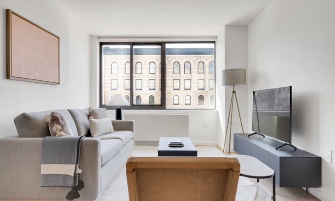 Union Square Apartment | Hip Flatiron 1BR w/Elevator & Gym, near Union Square Park, by Blueground