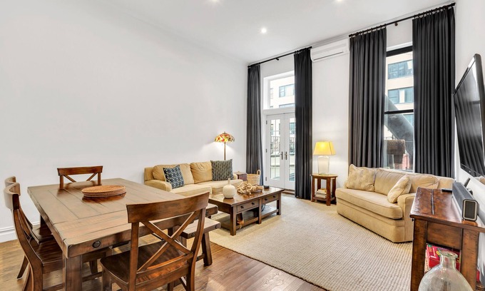 Central Park South Apartment | Huge True 3/2 Columbus Circle/Times Sq./Central Park. Entire Floor. Back patio