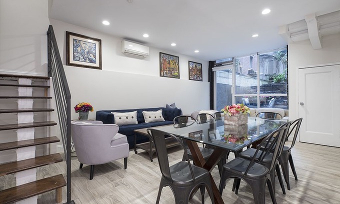 Kips Bay Apartment | Manhattan, Midtown East, 3 Bedroom/3Bathroom, Garden, Sleeps 10, Clean